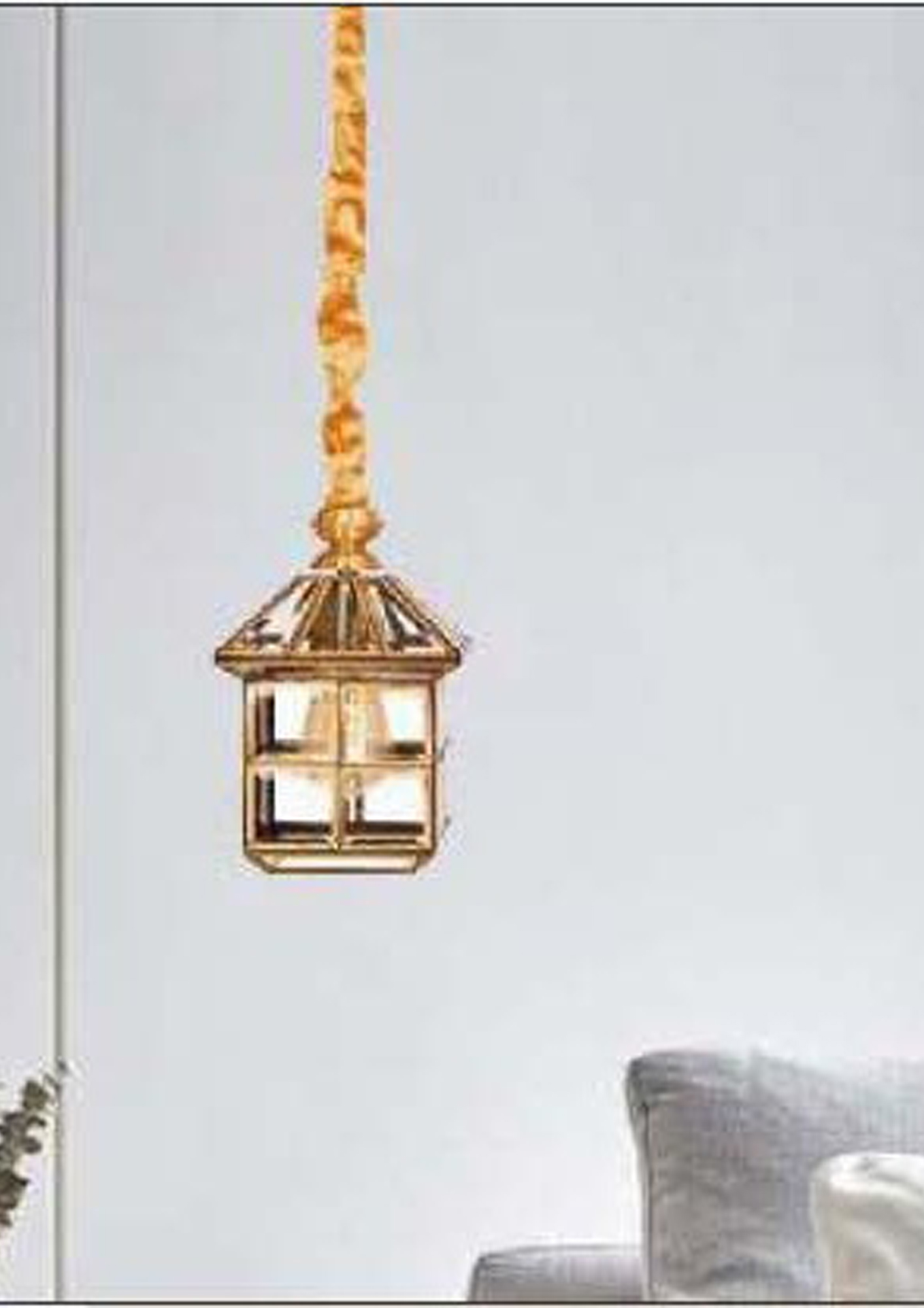 Beyond Lights - Brass Lantern Pendant- GL